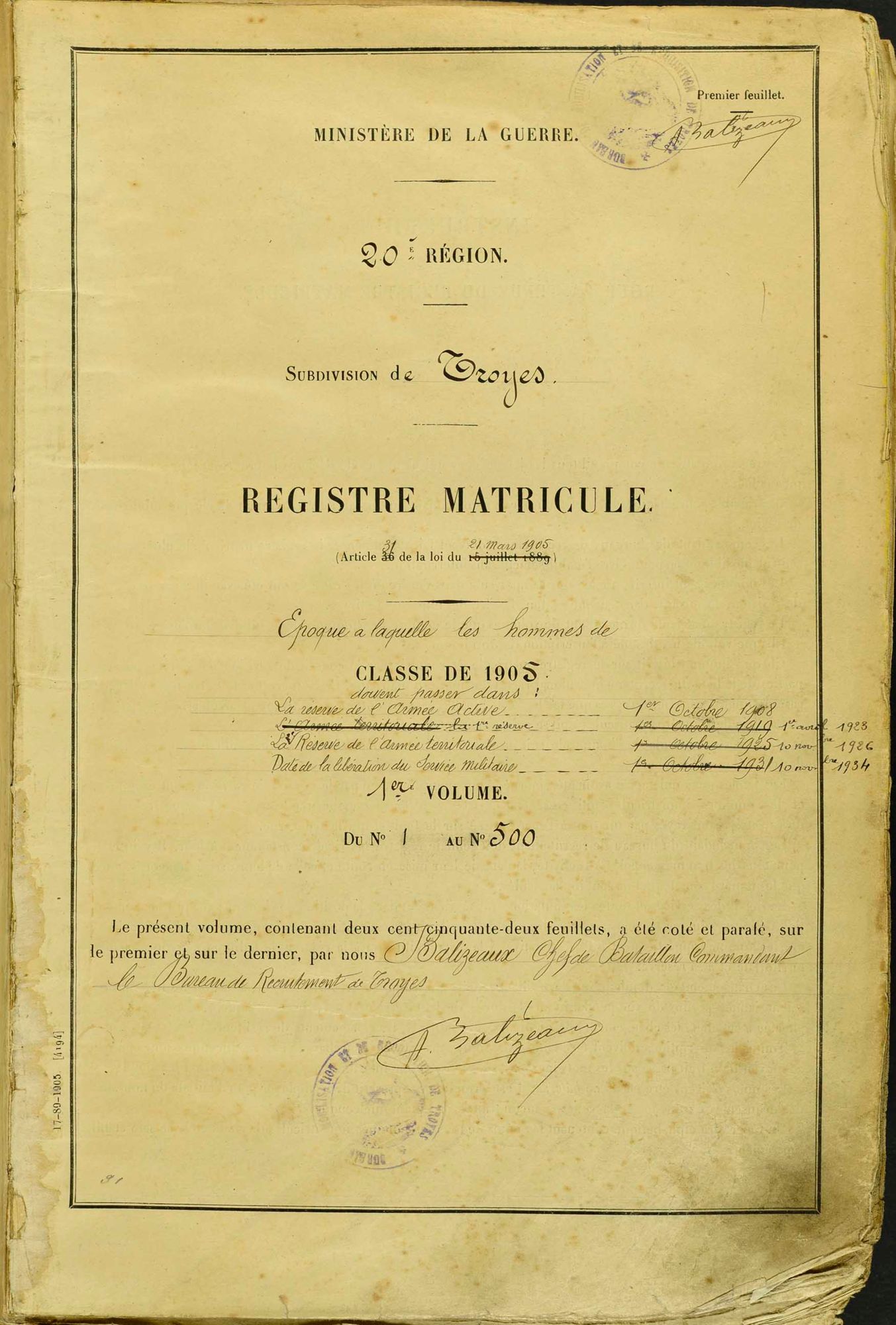 Faire une recherche dans les matricules militaires