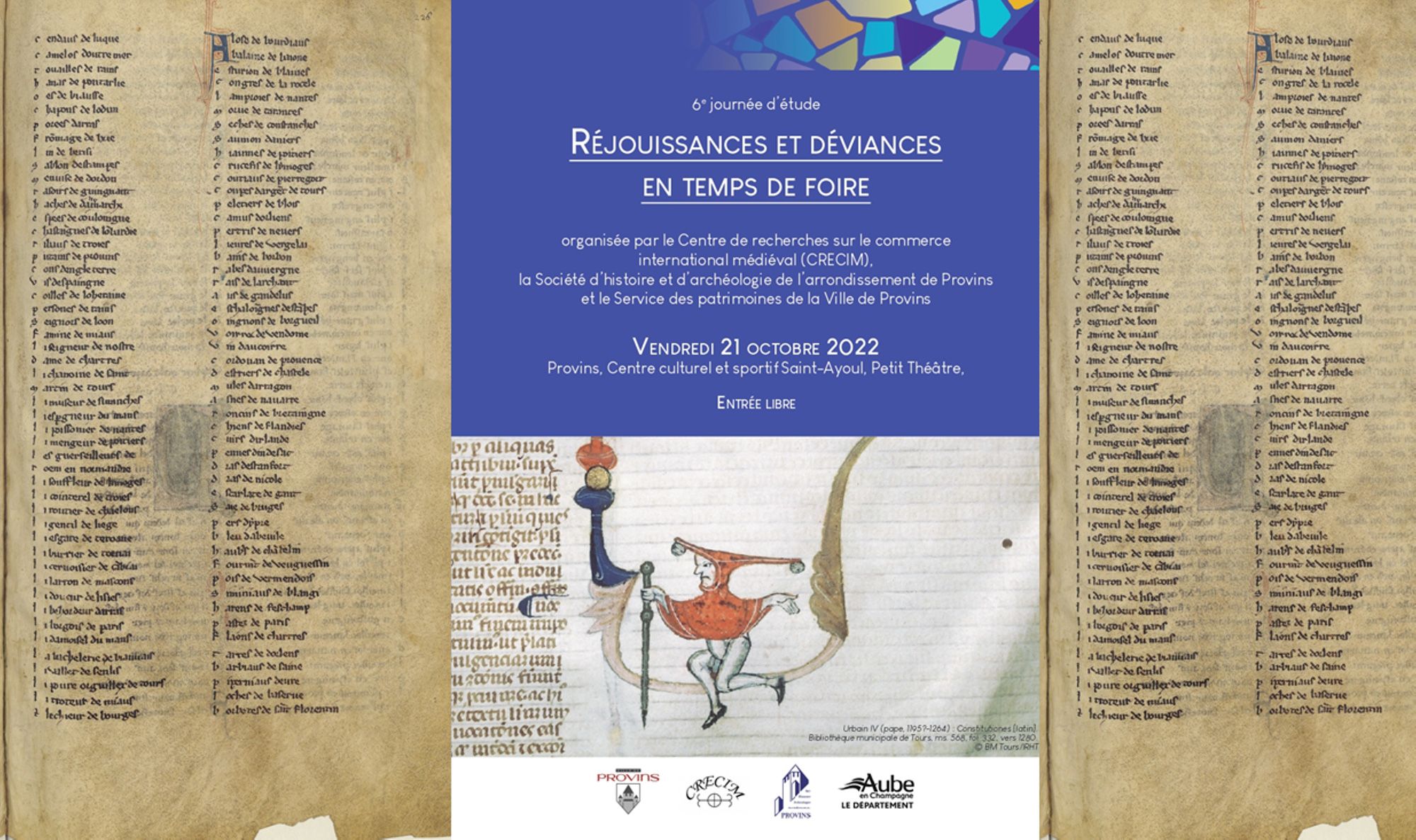 6e journée d'étude du CRECIM - Réjouissances et déviances en temps de foire