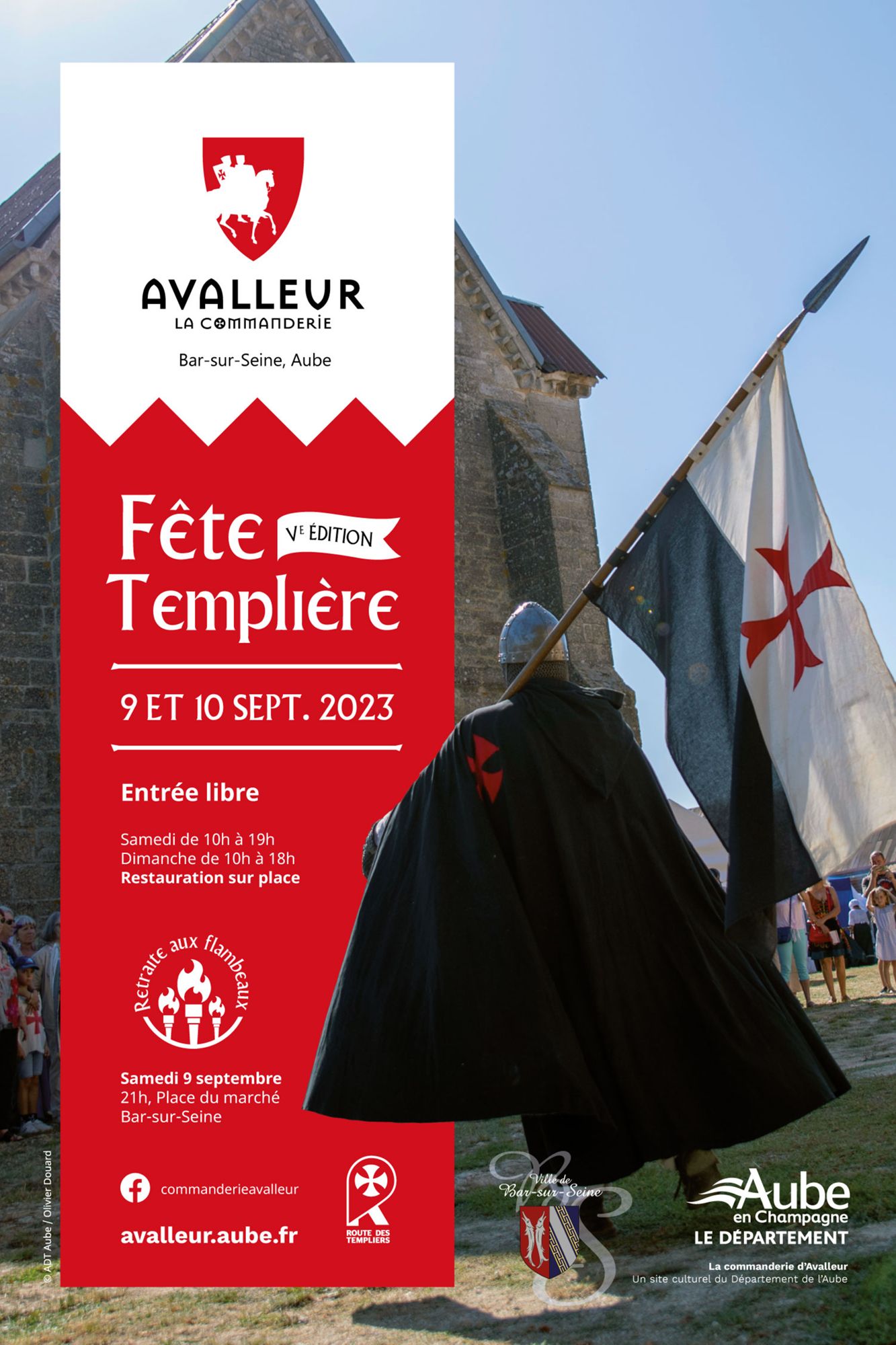 Affiche Fête Médiévale d'Avalleur 2023