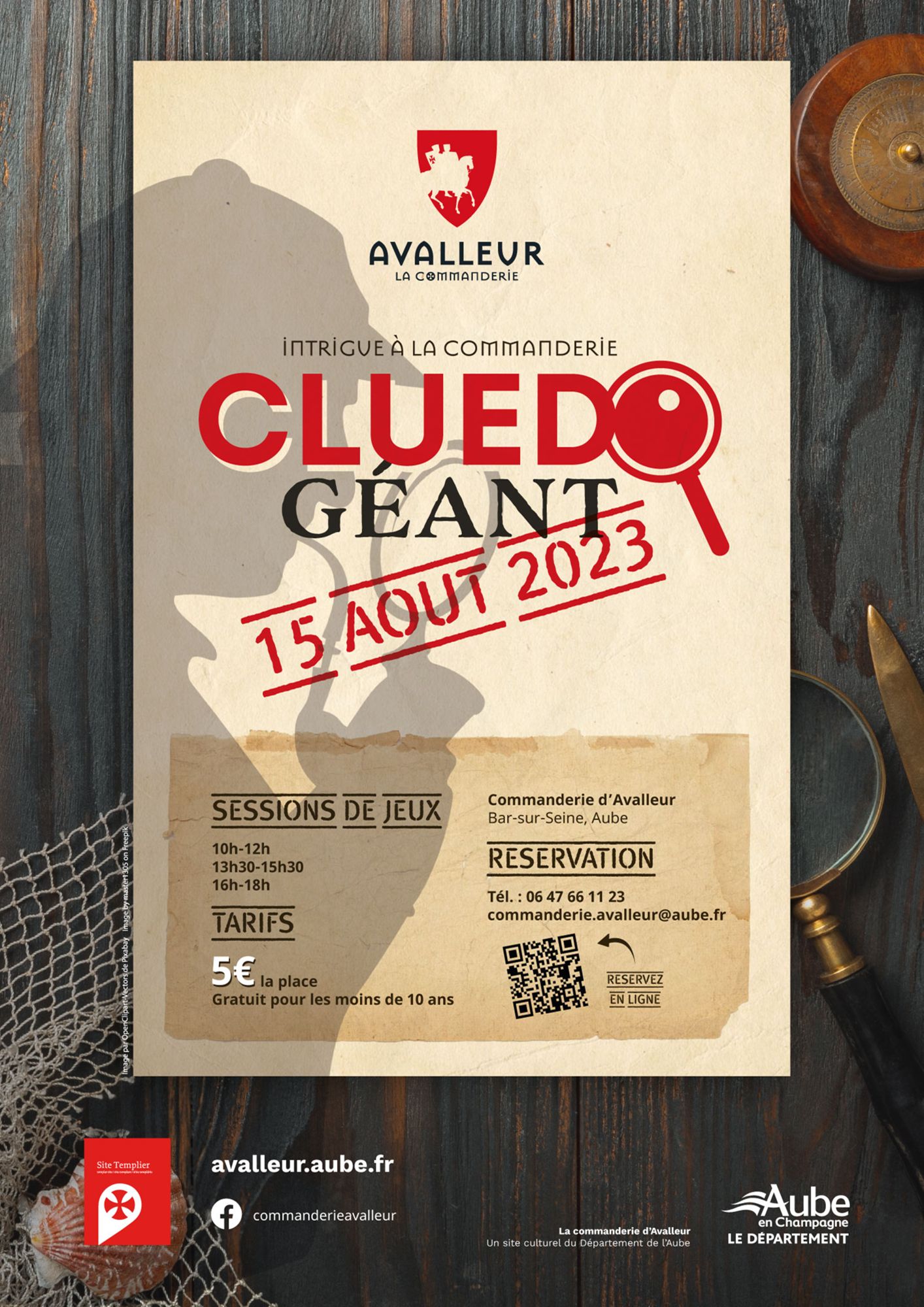 Intrigue à la commanderie "Cluedo Géant"