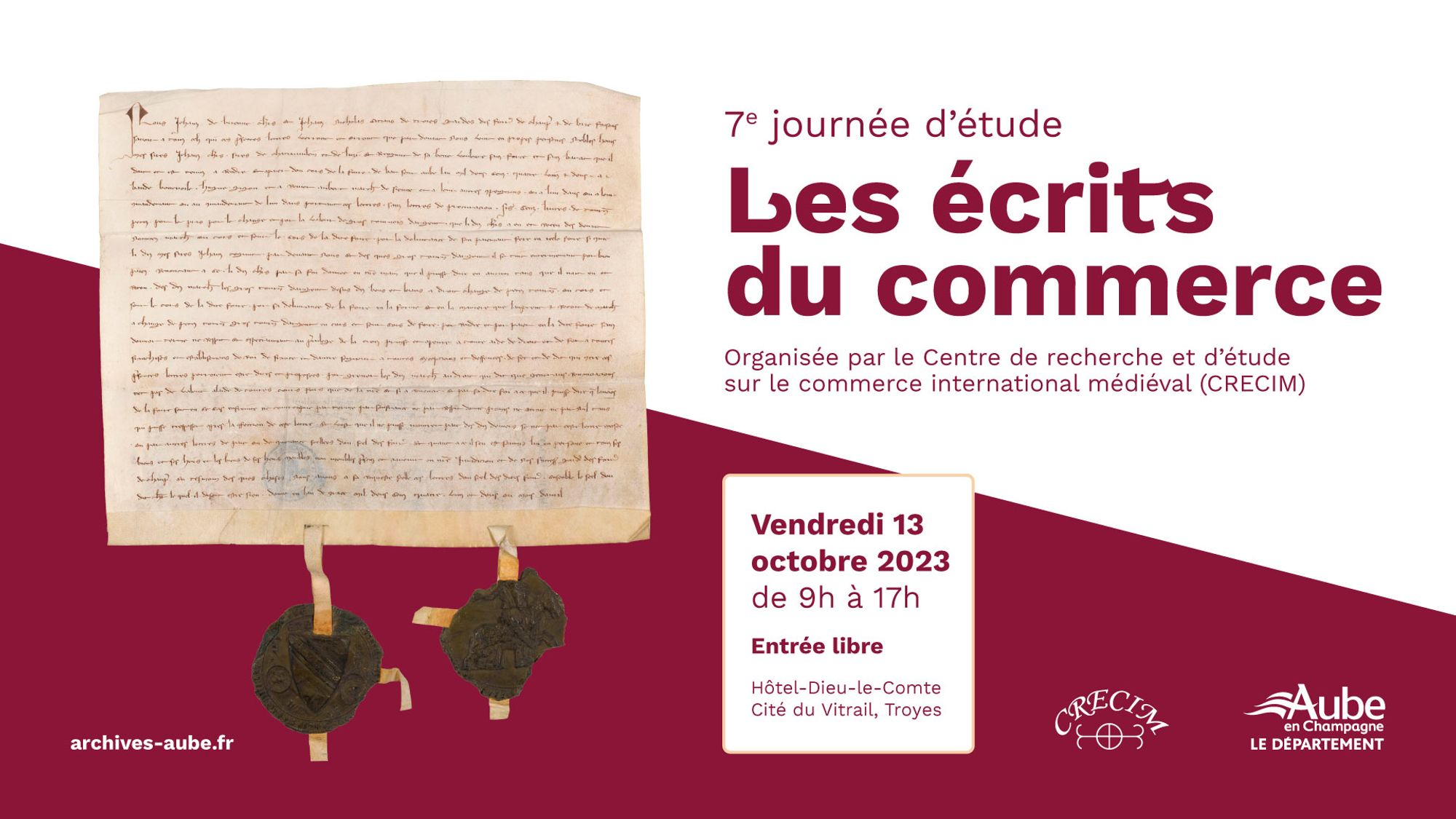 7e journée d'étude du CRECIM – Les écrits du commerce