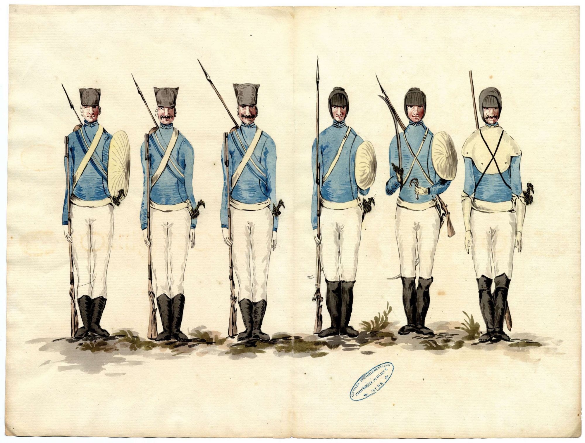 Soldats champardennais sous l’Ancien Régime - Régiments du Limousin, du Languedoc, du Lyonnois...