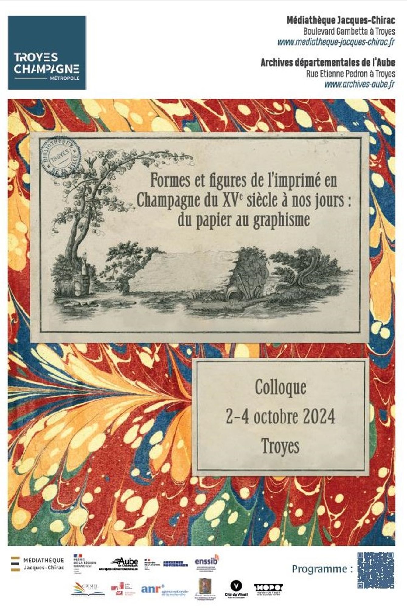 Colloque : Formes et figures de l'imprimé en Champagne du XVe siècle à nos jours