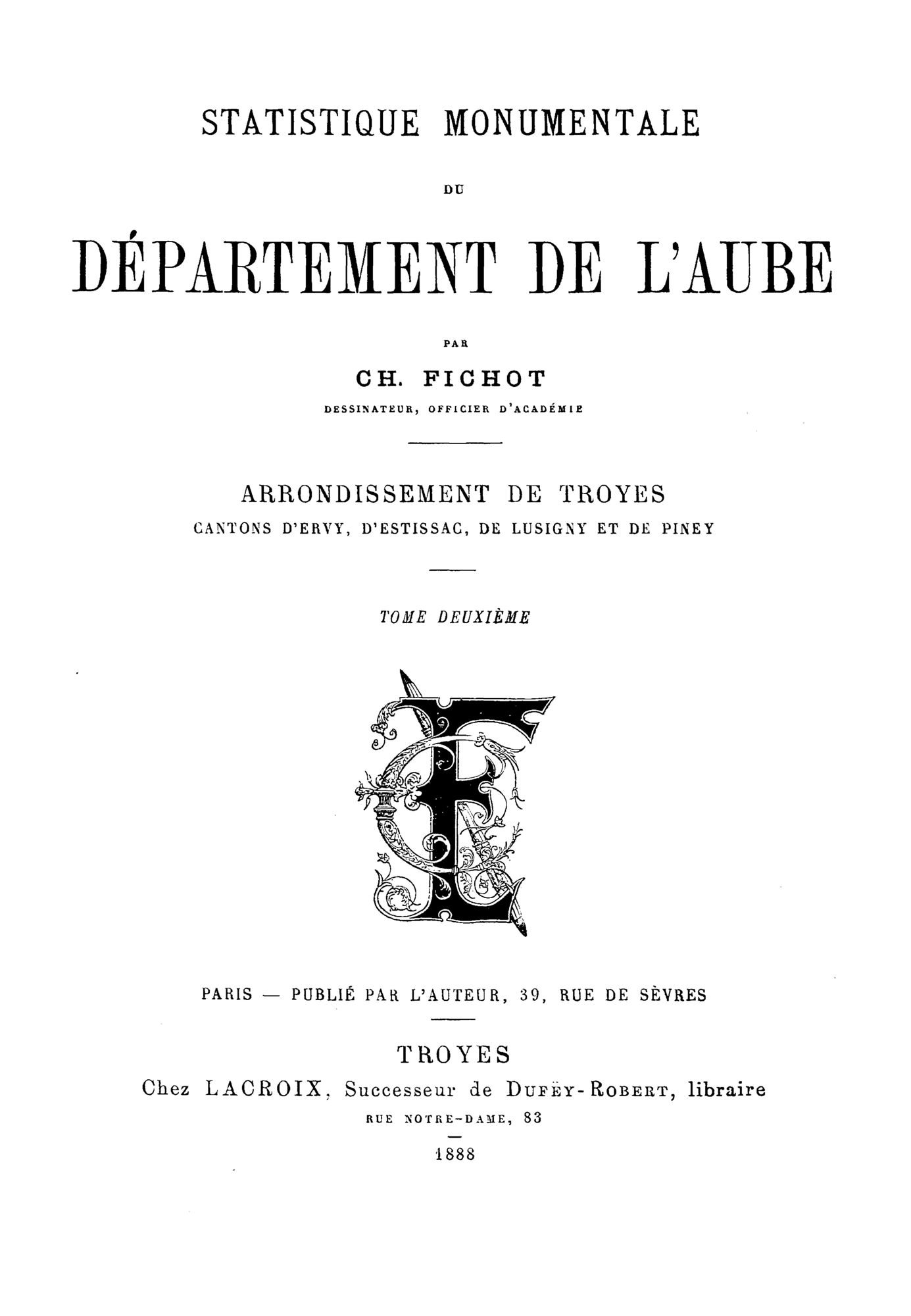 Statistique monumentale de l'Aube
