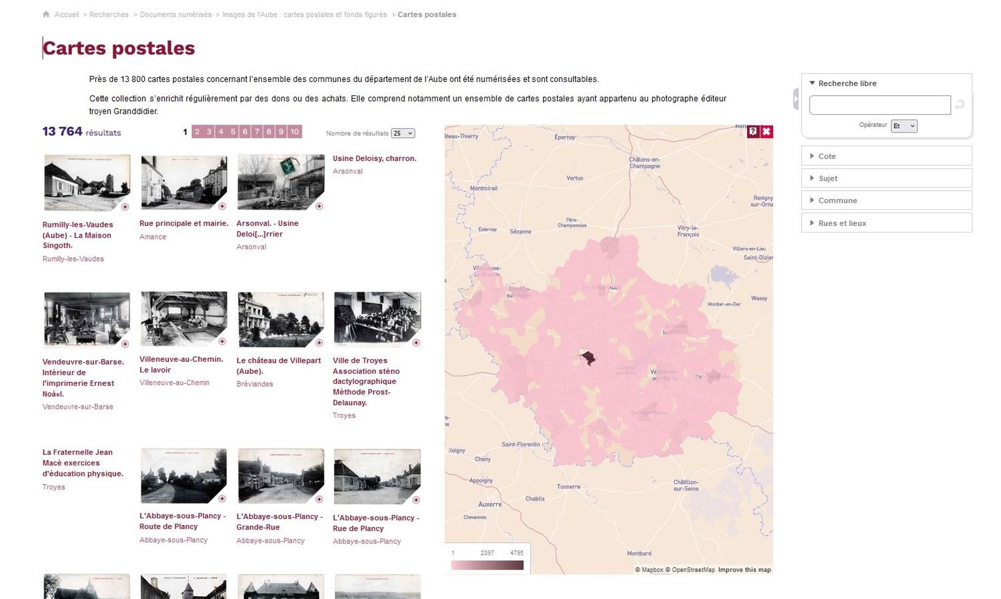 Nouveau mode de recherche - Images de l'Aube