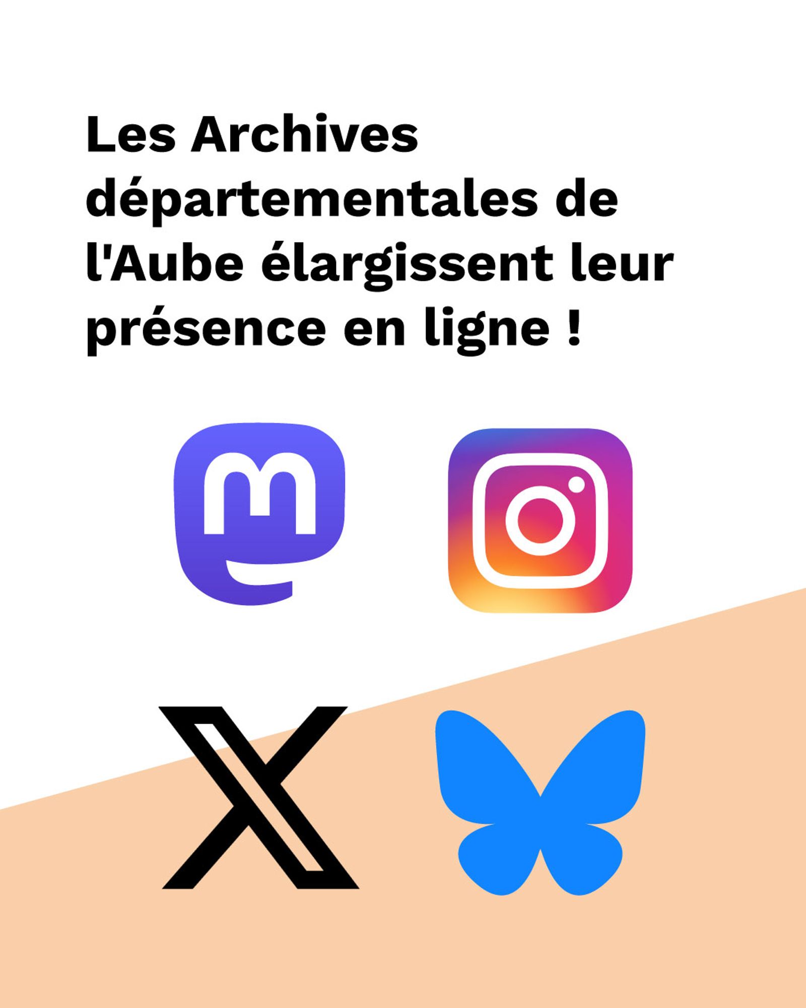 Suivez-nous dès maintenant sur Bluesky et Mastodon. 