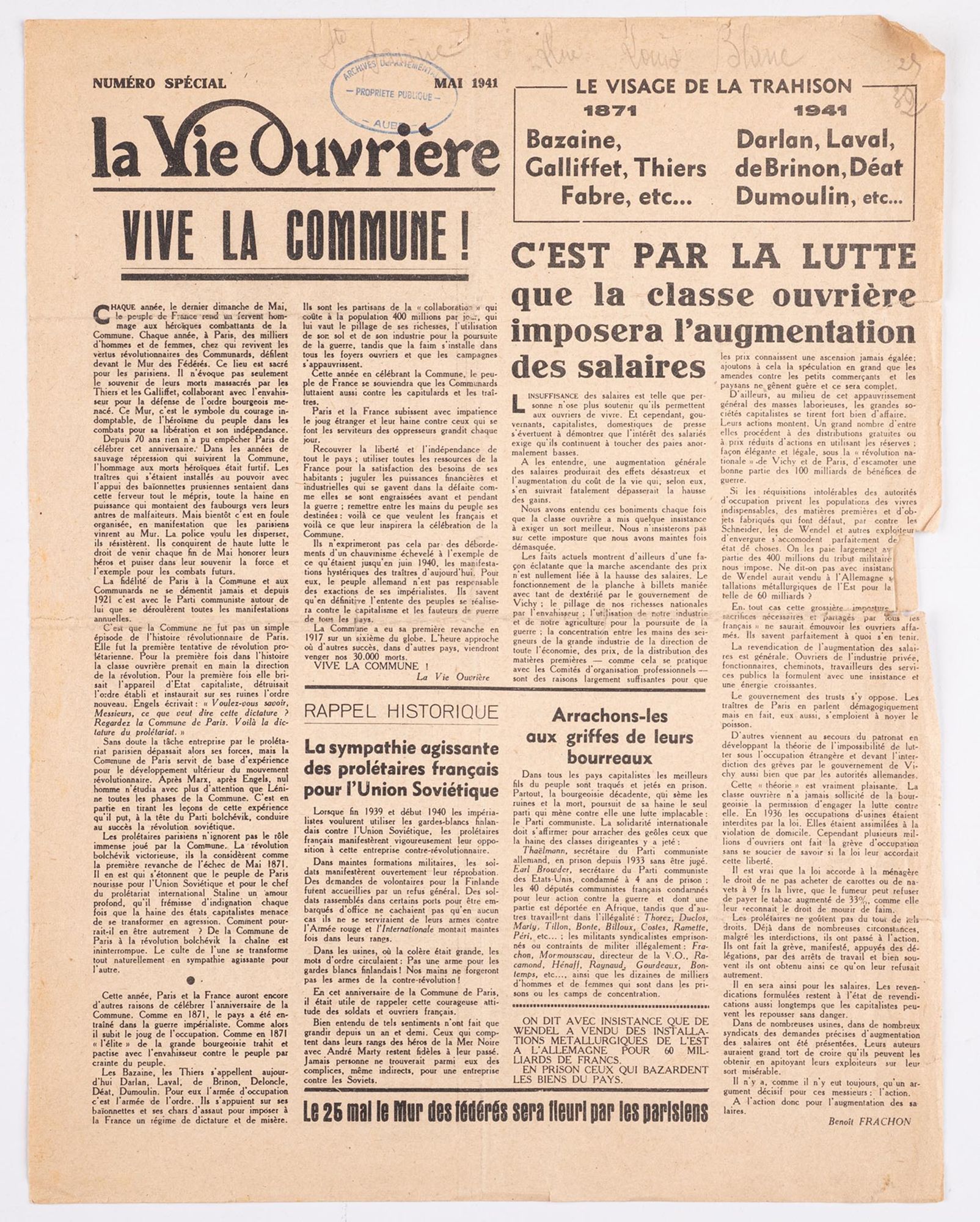 Presse clandestine de la Seconde Guerre mondiale