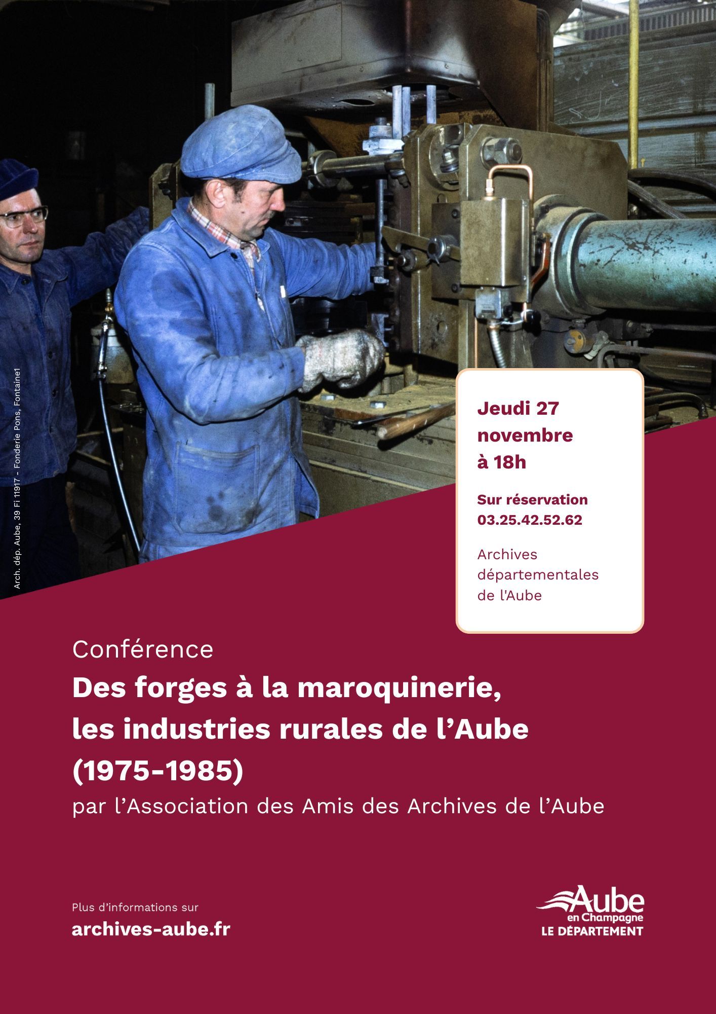 Conférence - Des forges à la maroquinerie, les industries rurales de l'Aube (1975-1985)