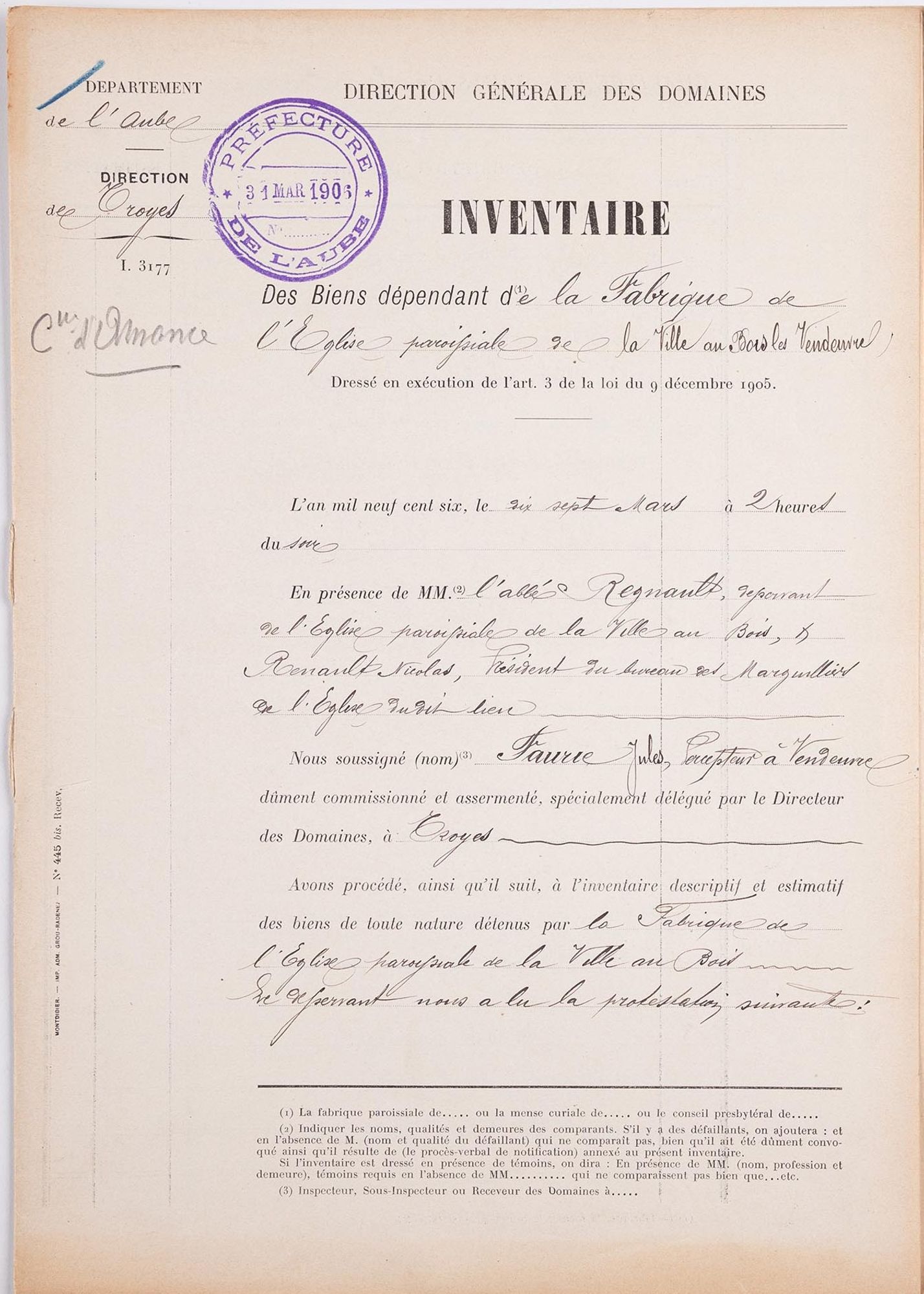 120ème anniversaire de la séparation des églises et de l'Etat