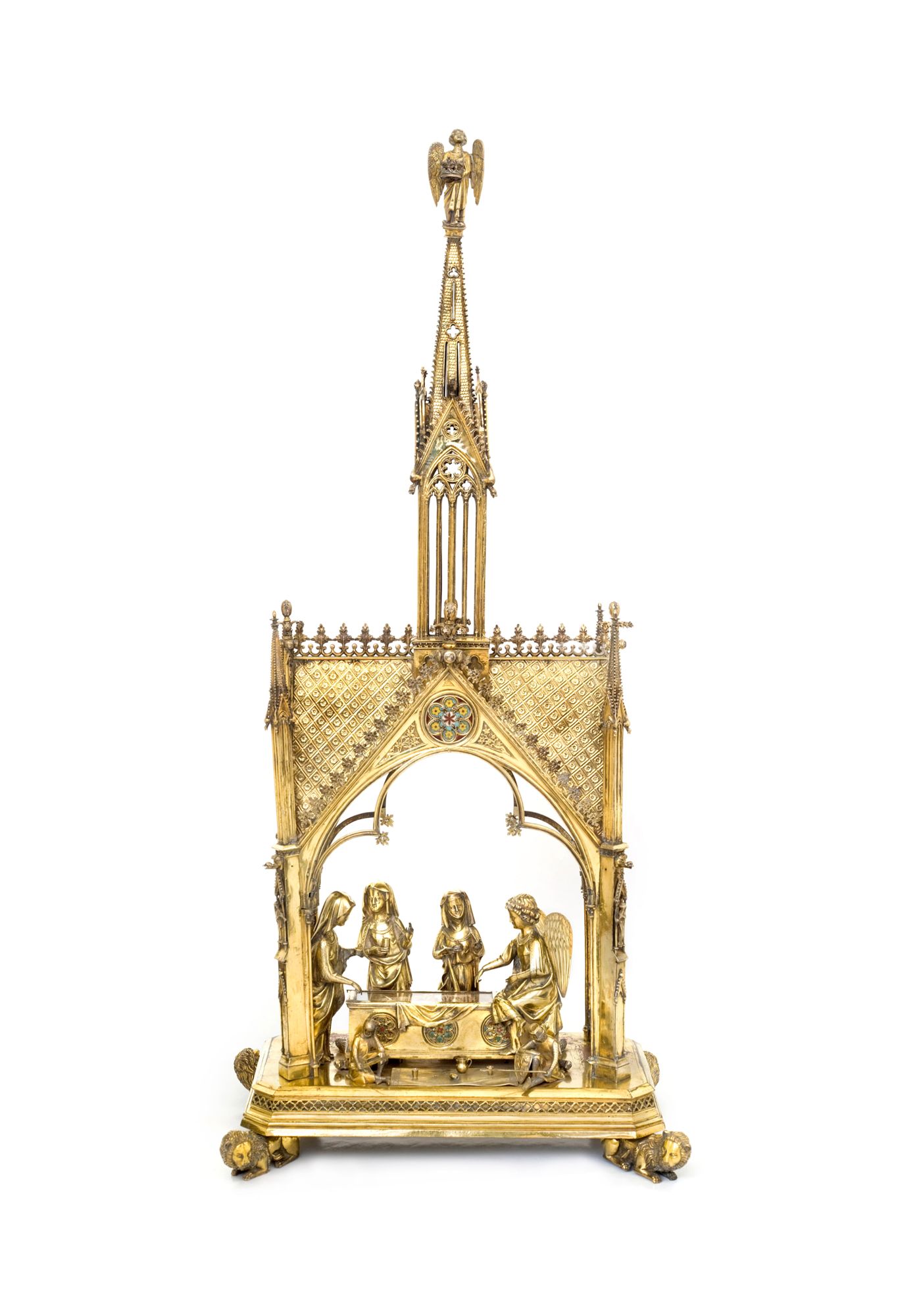 Reliquaire du Saint-Sépulcre  - Paris, entre 1255-1264 et 1285  - Pampelune, Musée de la cathédrale Santa María la Real