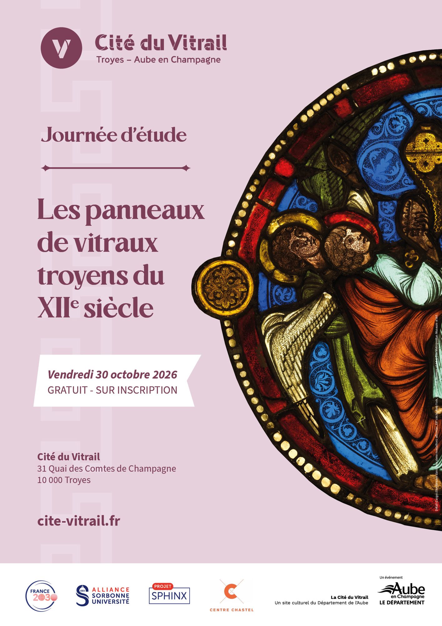 Journée d'étude sur les vitraux médiévaux à Troyes