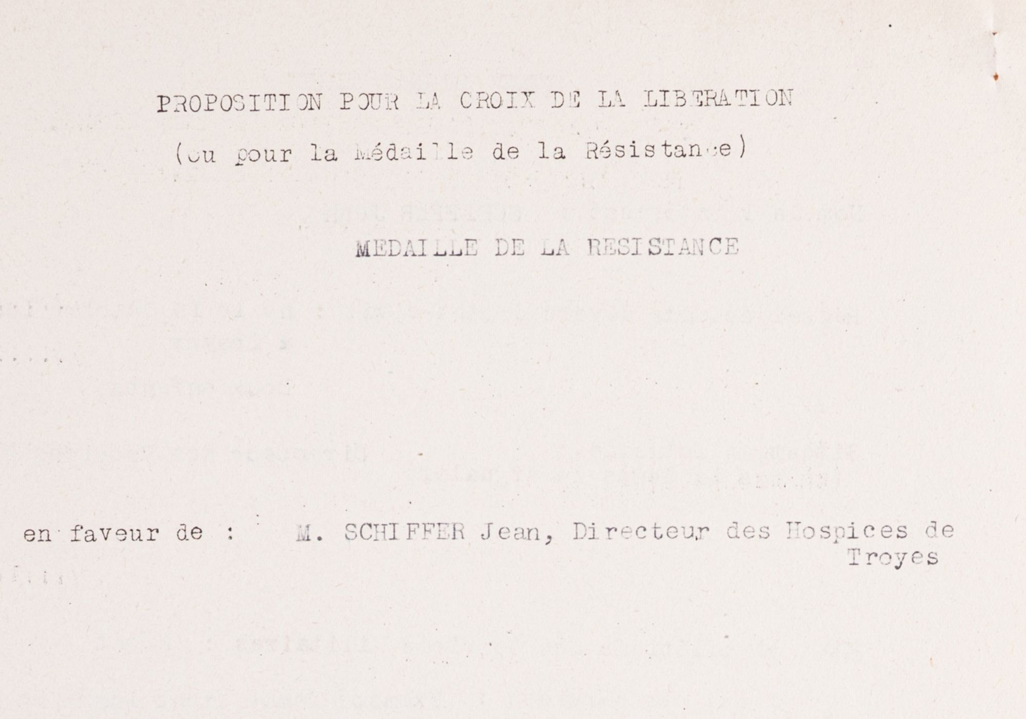  Un directeur d’hôpital entre en résistance : Jean Schiffer