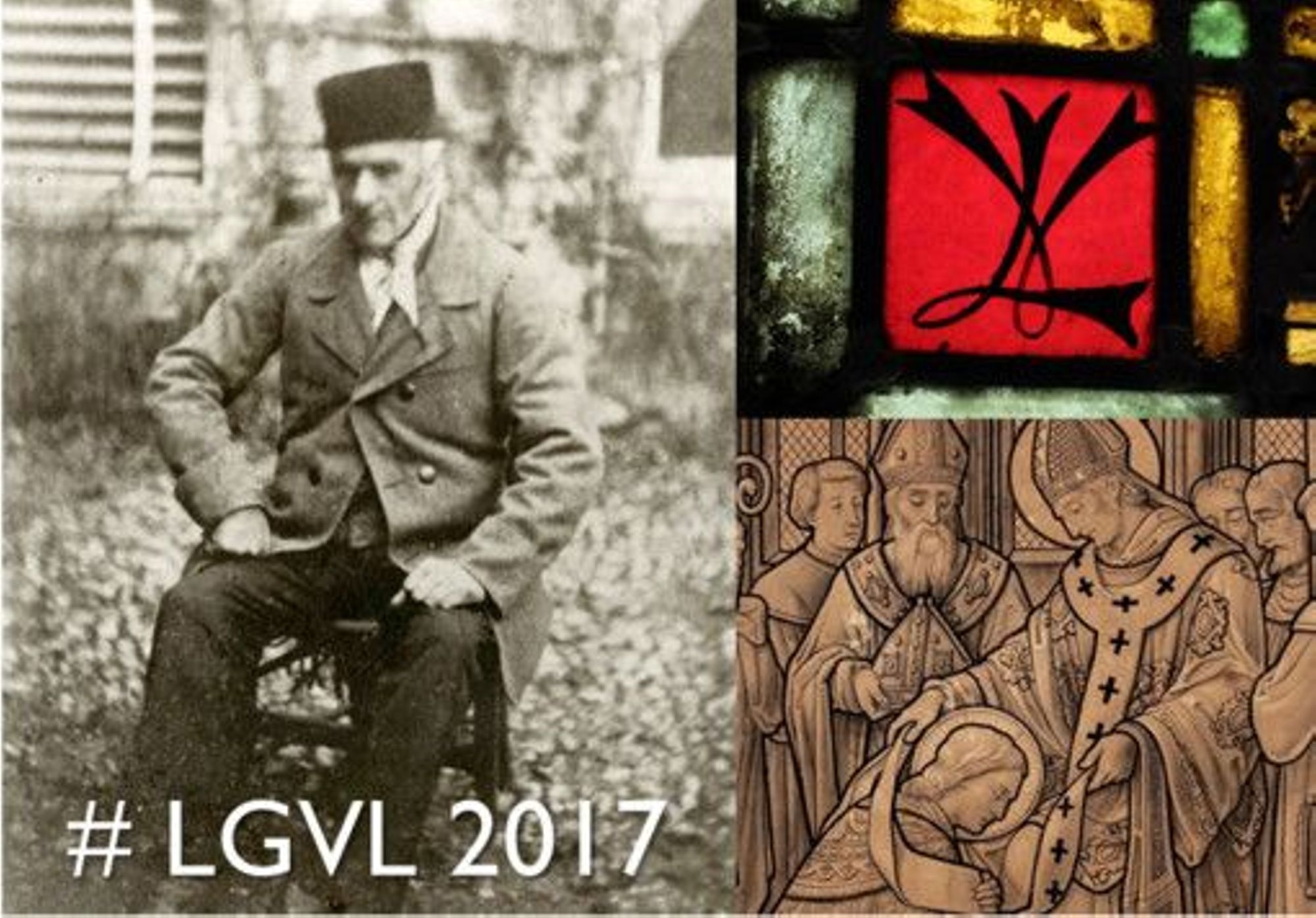 Photo et monogramme de Vincent-Larcher, dessin pour l'église de Marolles-Les-Bailly (Aube), baie 0 © Archives Départementale de l'Aube (NM) et Danielle Minois.