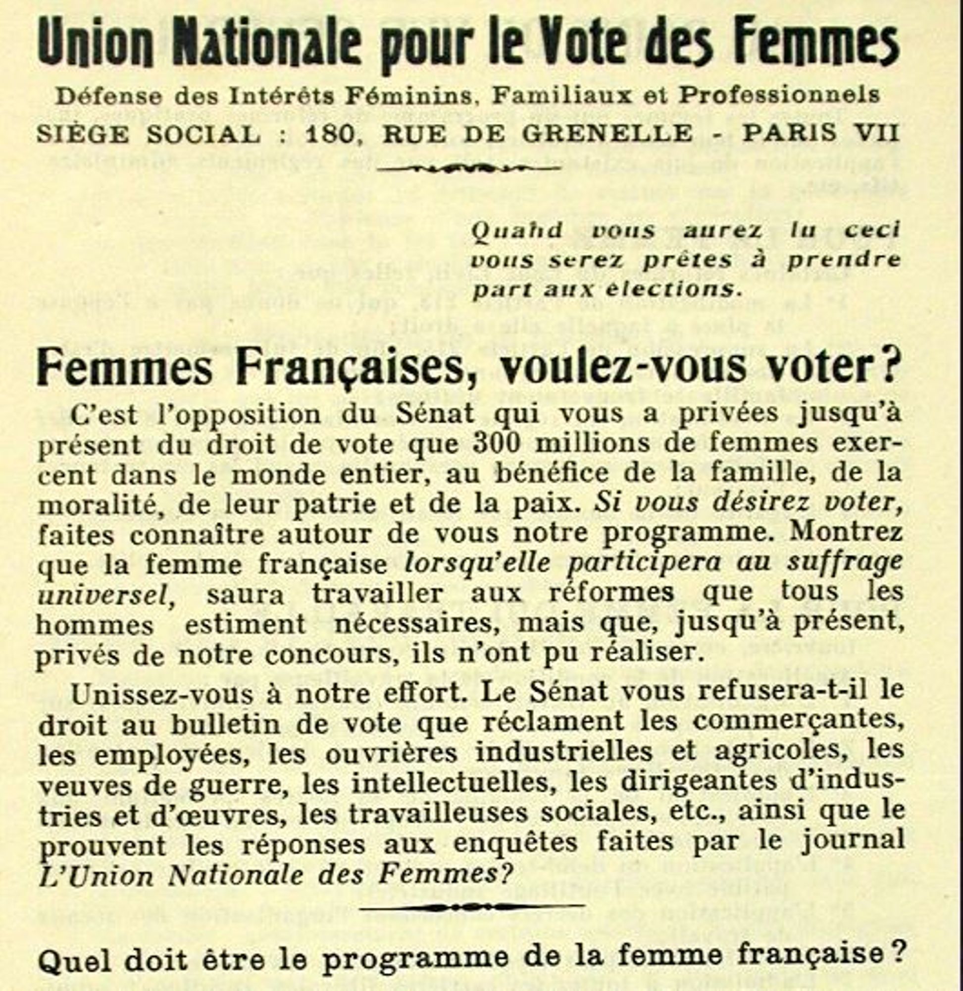 Vies de femmes