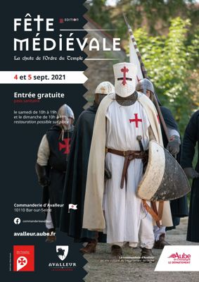 affiche fête médiévale Avalleur 2021