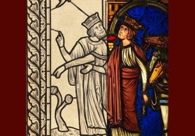 Vincent-Larcher face aux vitraux des XIIe - XIVe siècles