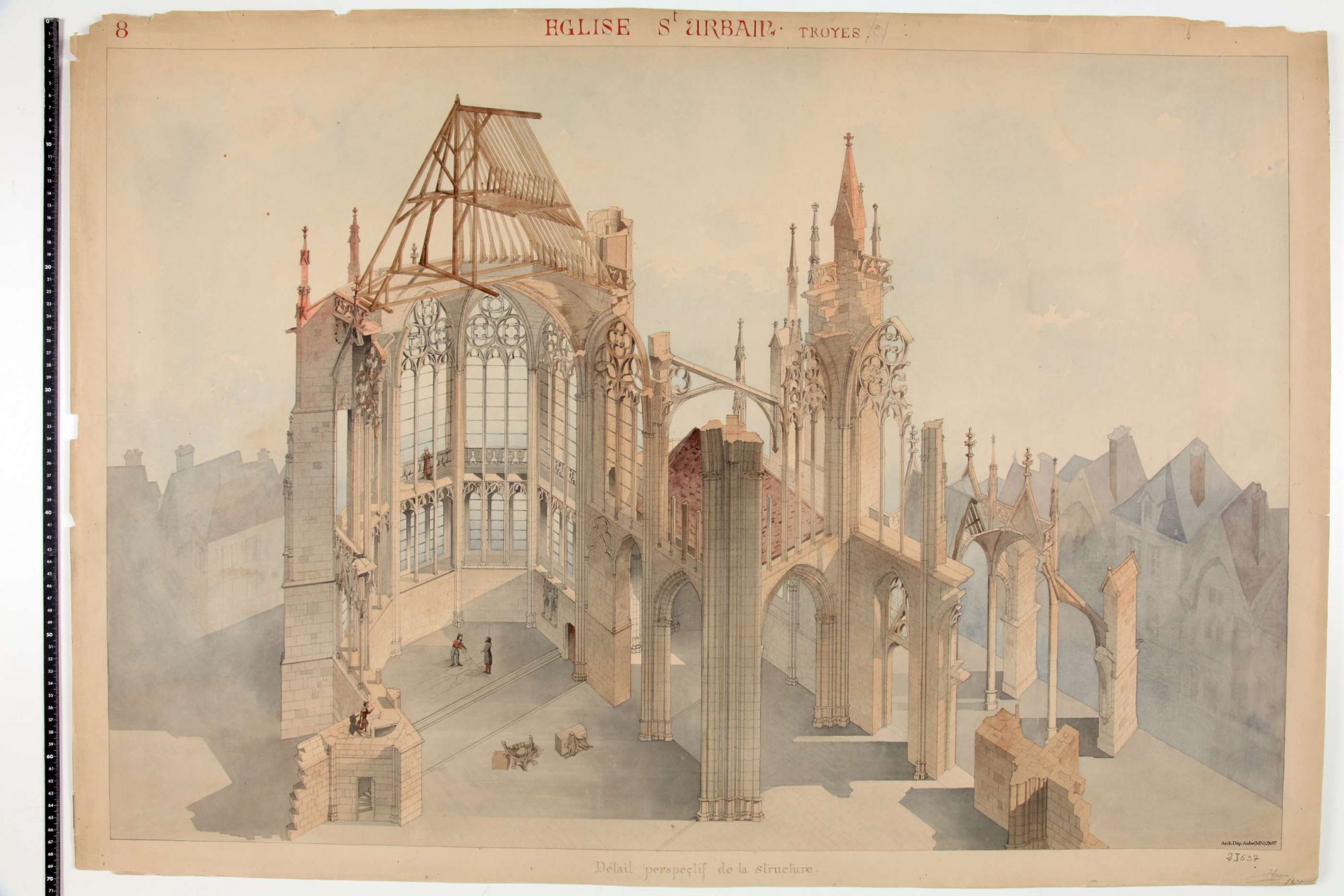 détail perspectif de la structure