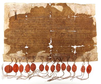 Lettres dindulgence en faveur du chapitre Saint-Urbain de Troyes (1299)