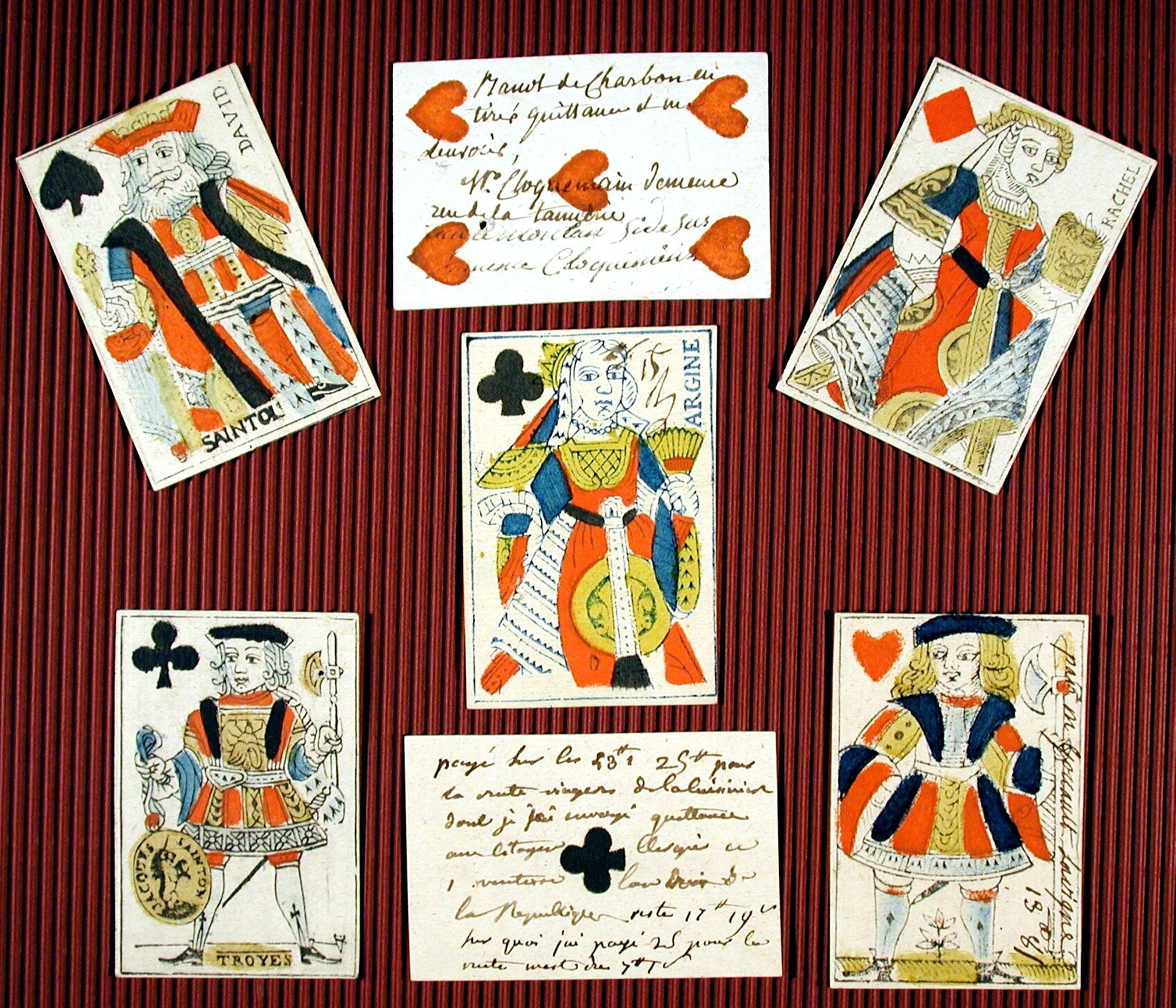 3 F 698, vue d'ensemble de quelques cartes